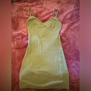 Beautiful Green Ribbed Dress